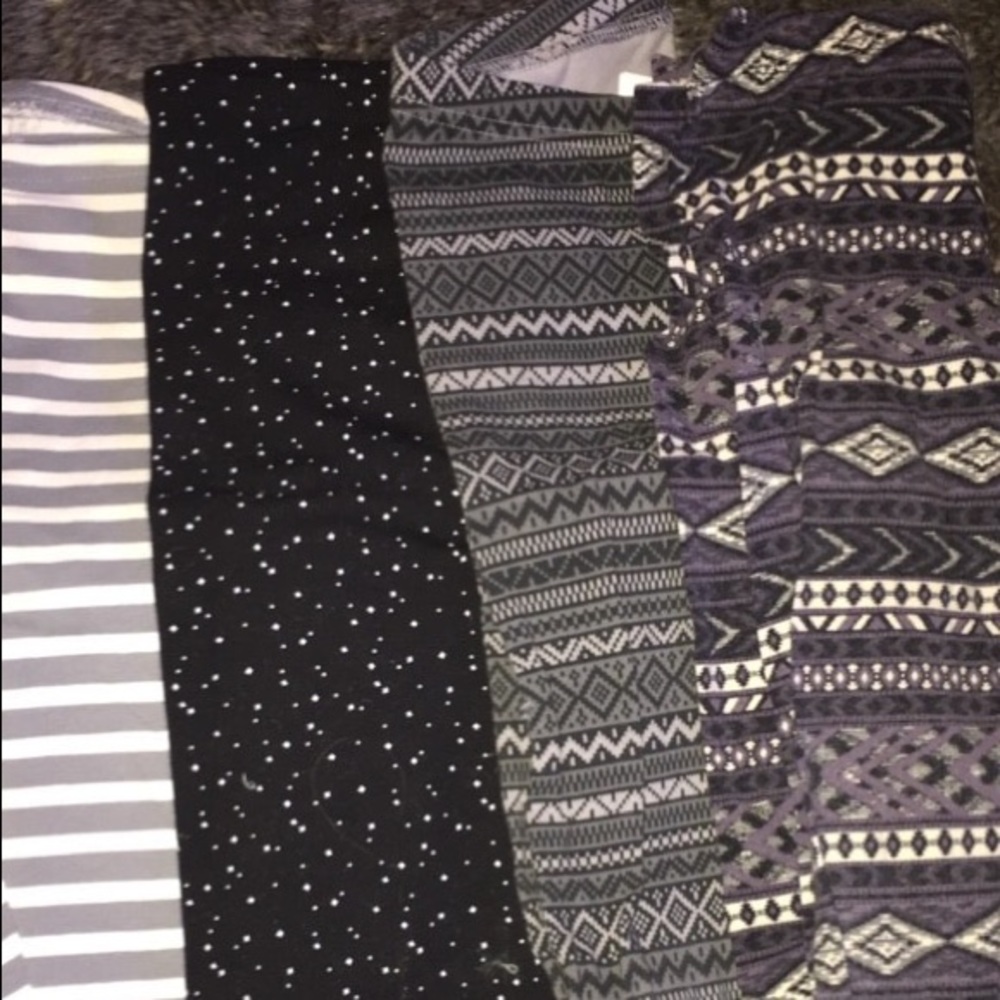 5 pair of leggings